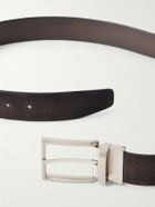 Officine Creative - 3.5cm Suede Belt - Brown