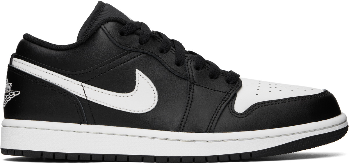 Nike Jordan Black & White Air Jordan 1 Low Sneakers