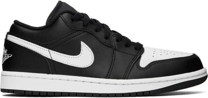 Photo: Nike Jordan Black & White Air Jordan 1 Low Sneakers