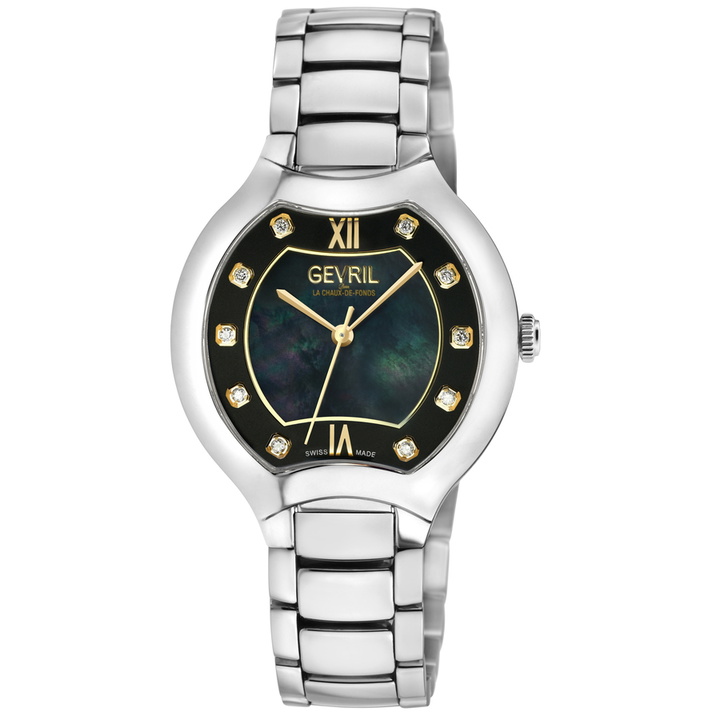 Photo: Gevril Lugano Mother of Pearl Dial Ladies Watch 11047B