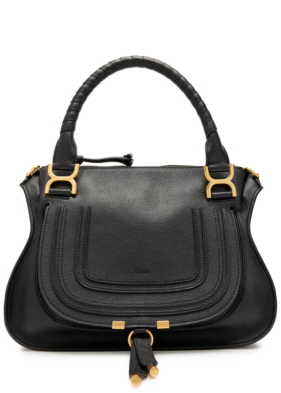 Chloe Marcie Medium Grained Leather Tote bag - Black - One Size