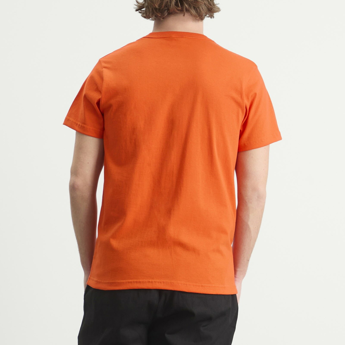 Randy's Garments Men's Randy’s Garments INC. Logo Pocket T-Shirt in Orange