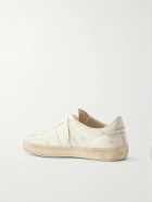 Golden Goose - Soul-Star Distressed Leather Sneakers - White