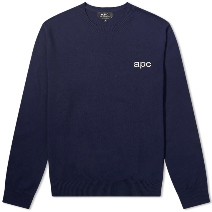 Photo: A.P.C. Logo Crew Knit