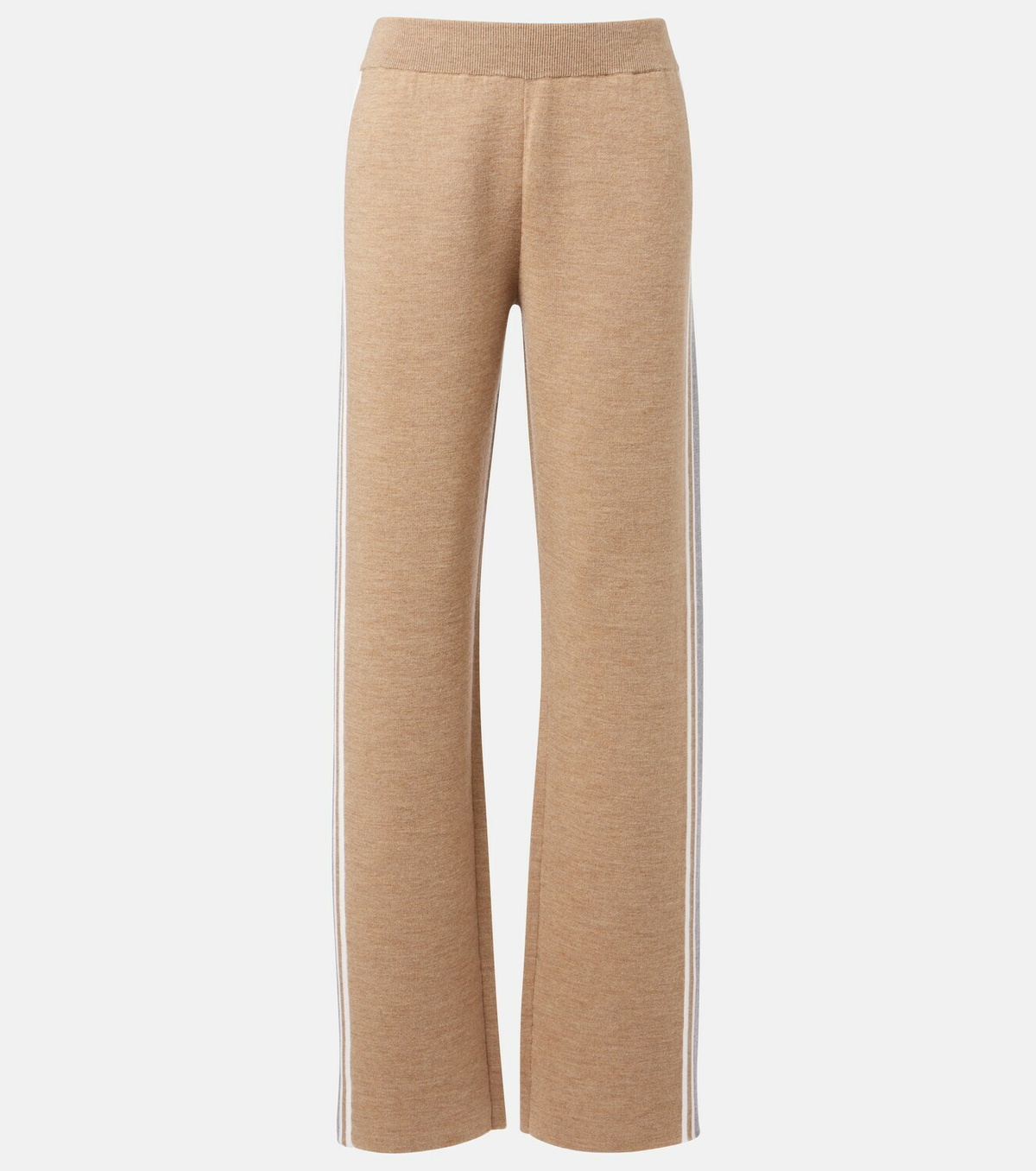 Fusalp Benada striped wool-blend straight pants