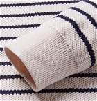 A.P.C. - Richard Striped Cotton Sweater - Men - Off-white
