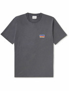 Norse Projects - Geoff McFetridge Johannes Mountains Logo-Appliquéd Organic Cotton-Jersey T-Shirt - Gray