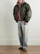 Acne Studios - Dirty Halo Wide-Leg Distressed Iridescent Jeans - Blue