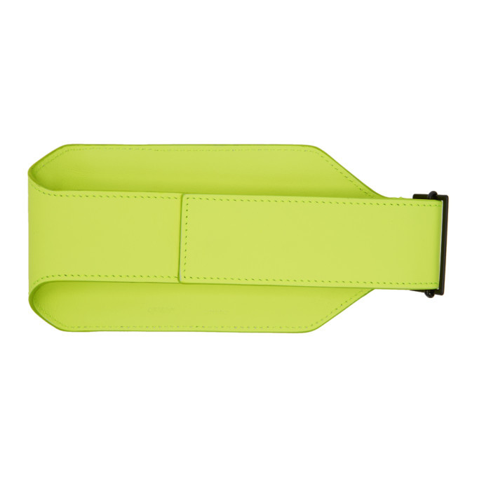 Off-White Neon Logo Pouch Belt Bag Off-White - Logo-Appliquéd Neon Shell Belt Bag - Yellow Off  main image 3