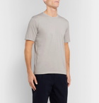 Aspesi - Garment-Dyed Cotton-Jersey T-Shirt - Gray