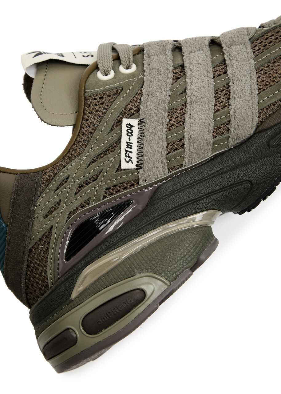 Adidas X Wales Bonner Adistar Cushion Panelled Mesh Sneakers Green