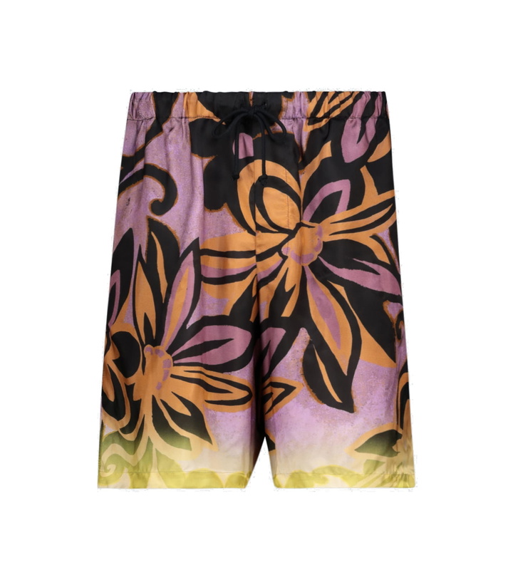 Photo: Dries Van Noten - Floral printed shorts