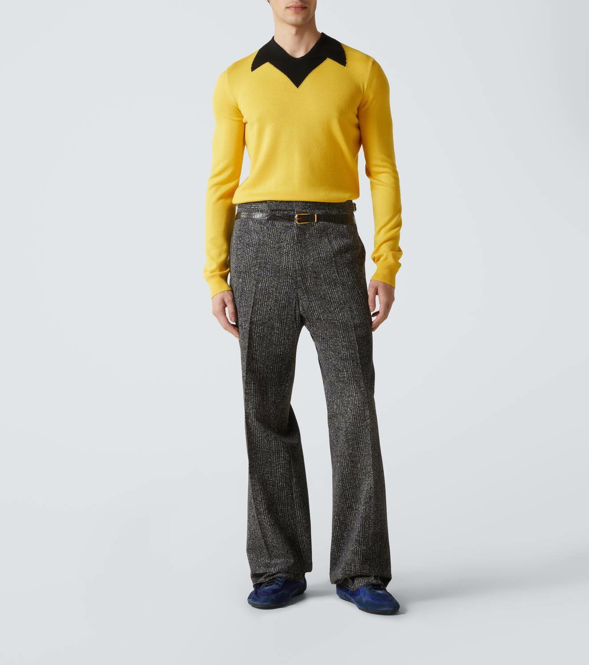 Prada Cotton gabardine wide-leg pants Prada