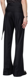 AARON ESH Black Wrap Trousers
