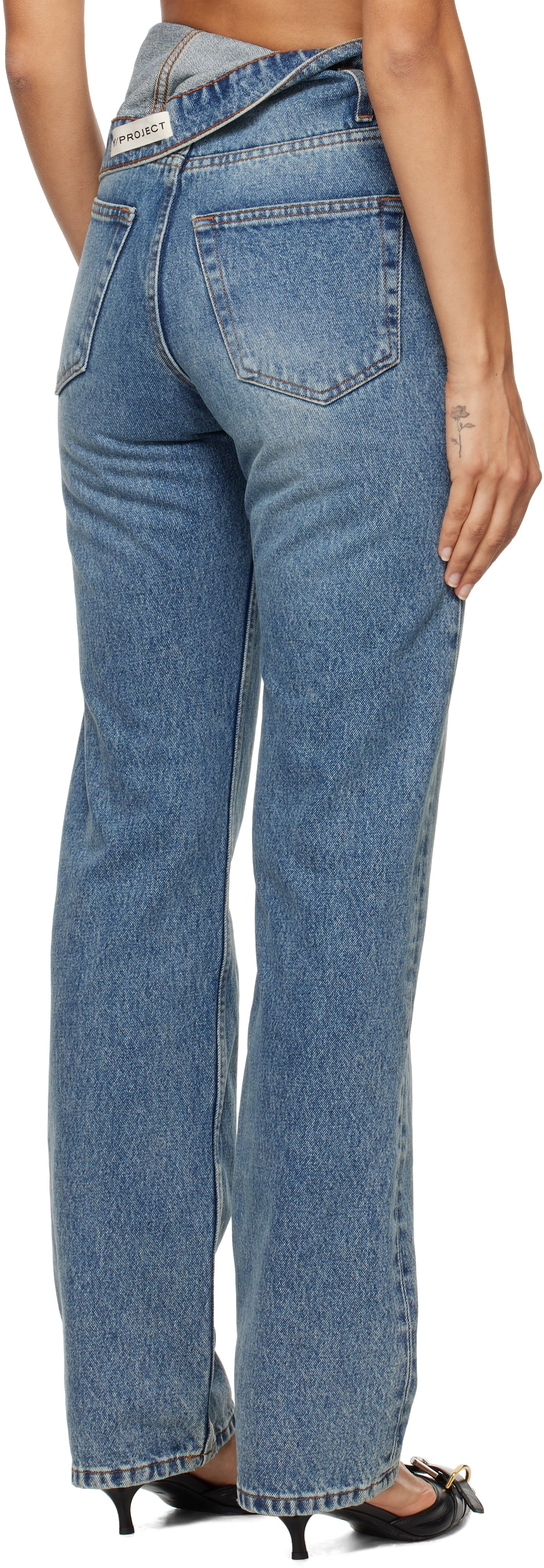 デニム・ジーパン Y/PROJECT 'Evergreen' jeans Light Blue 207PA007 Y/Project Evergreen Jeans Light Blue | Wanan Luxury