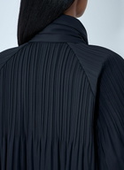 Pleats Please Issey Miyake Pleated High-Neck Coat