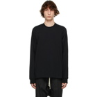 Rick Owens Black Crewneck Long Sleeve T-Shirt