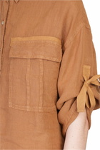 120% Lino Shirt In Brown Linen