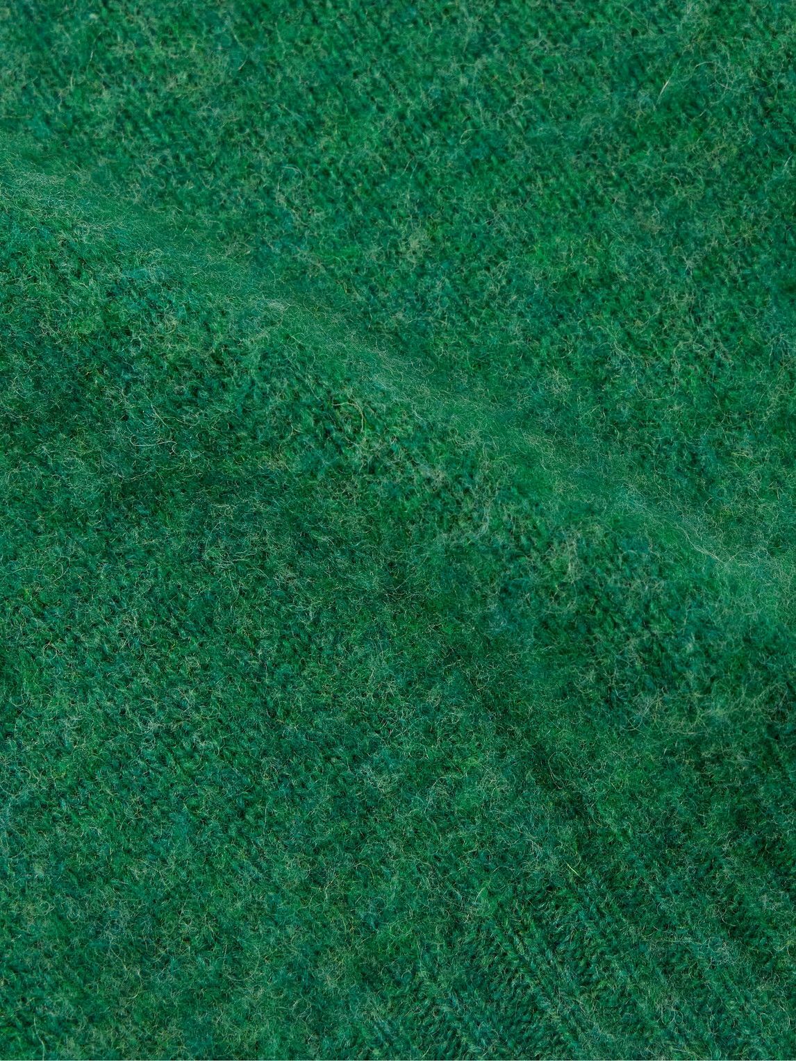 Drake's - Brushed Shetland Wool Sweater - Green