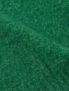 Drake's - Brushed Shetland Wool Sweater - Green