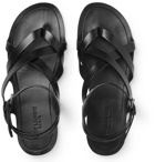 SAINT LAURENT - Culver Leather Sandals - Black