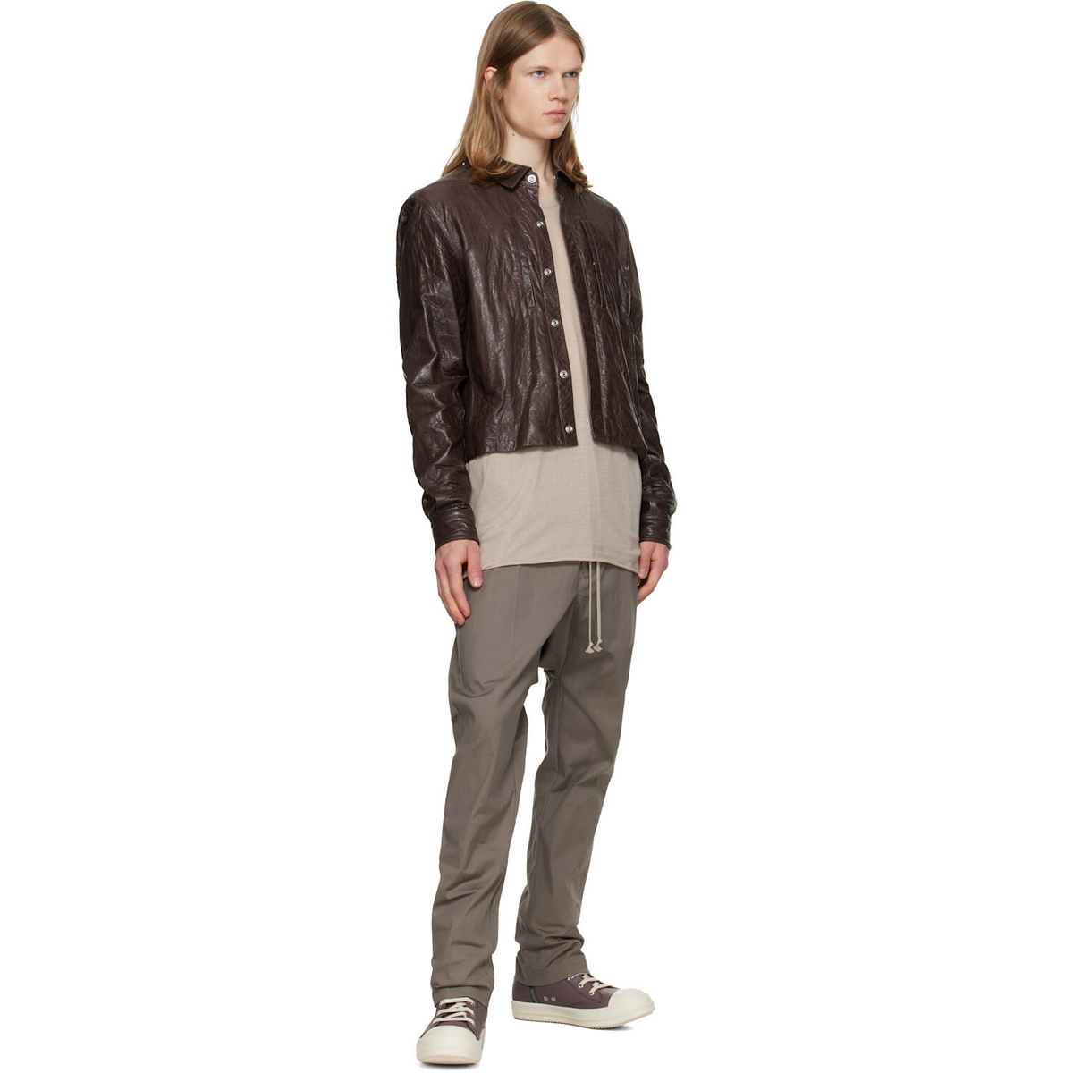 Rick Owens Purple Tower Low Sneaks Sneakers