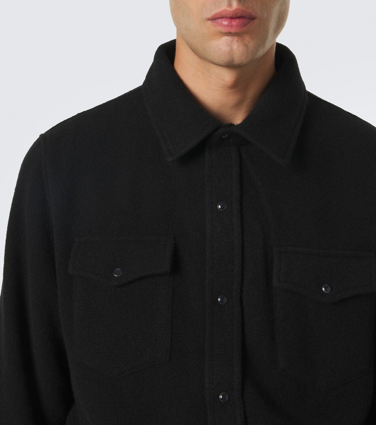 God's True Cashmere Cashmere shirt with spinels