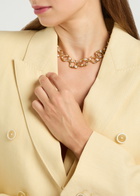 Joanna Laura Constantine Statement Wave 18kt Gold-plated Necklace - One Size