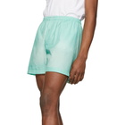 Goodfight Green Silk Basic Shorts