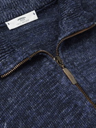 Inis Meáin - Washed-Linen Zip-Up Cardigan - Blue