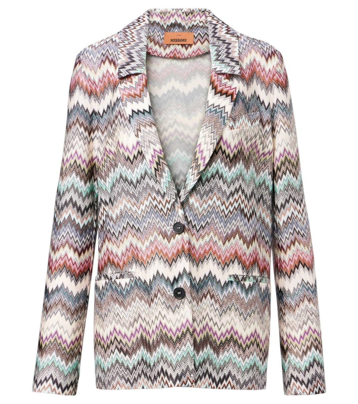 MISSONI - Zig Zag Pattern Single-breasted Blazer Missoni