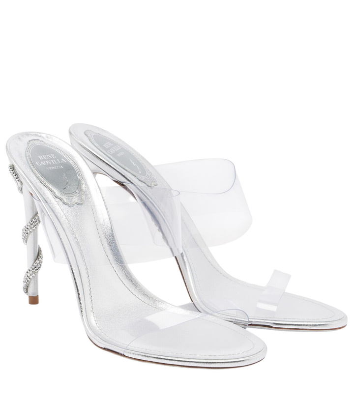 Photo: Rene Caovilla Celebrity crystal-embellished PVC sandals
