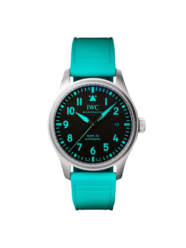Photo: IWC Schaffhausen - Mercedes-AMG PETRONAS Formula One™ Team Pilot's Mark XX Automatic 40mm Titanium and Rubber Watch, Ref. No. IW328210