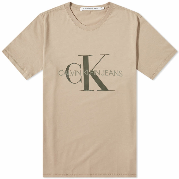 Photo: Calvin Klein Men's Seasonal Monogram T-Shirt in Crockery