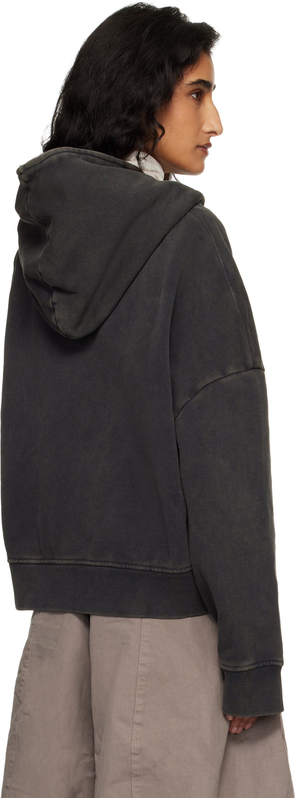 Entire Studios Black Eternal Zip Hoodie
