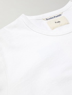 Folk - Damien Poulain Logo-Appliquéd Printed Organic Cotton-Jersey T-Shirt - White