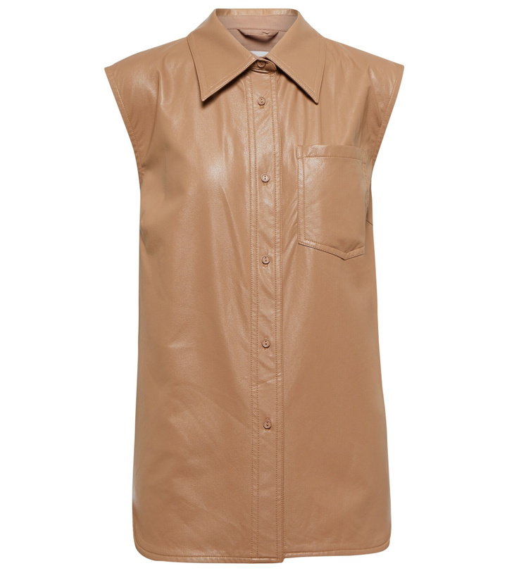 Photo: Stand Studio - Arya faux leather top