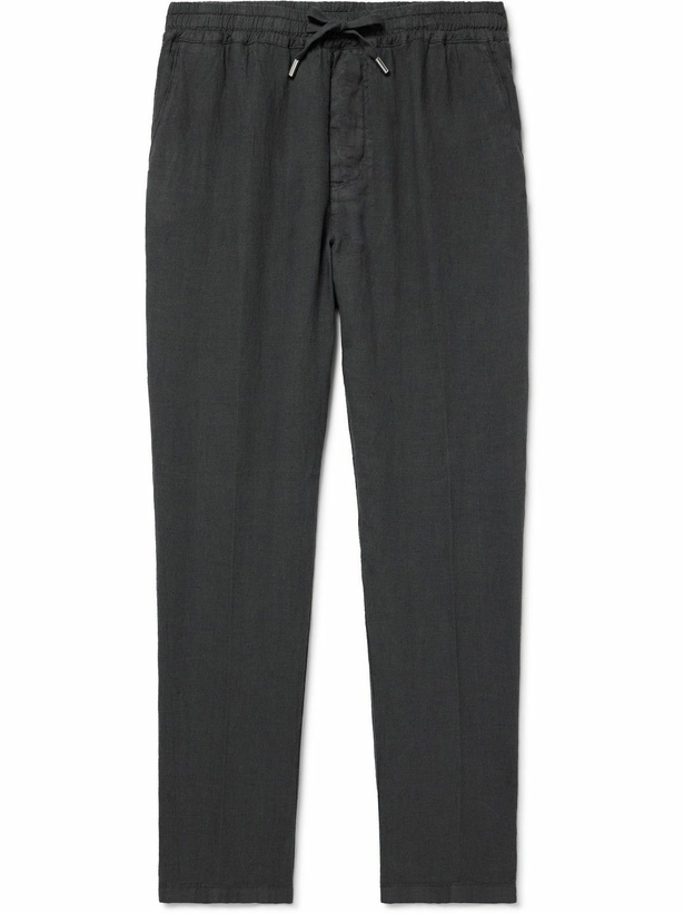 Photo: Altea - Mattia Straight-Leg Linen Trousers - Gray