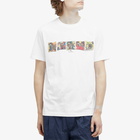 Paul Smith Men's Multi Zebra T-Shirt in White