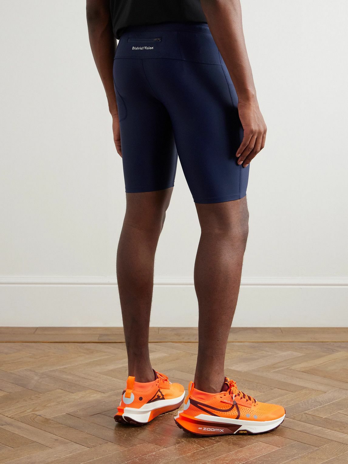 DISTRICT VISION - TomTom Speed Tight Stretch Tech-Shell Running Shorts - Blue