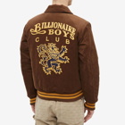 Billionaire Boys Club Men's Corduroy Collared Varsity Jacket in Brown