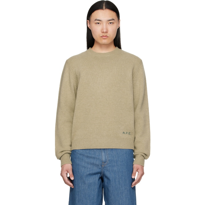 Photo: A.P.C. Beige Edmond Sweater