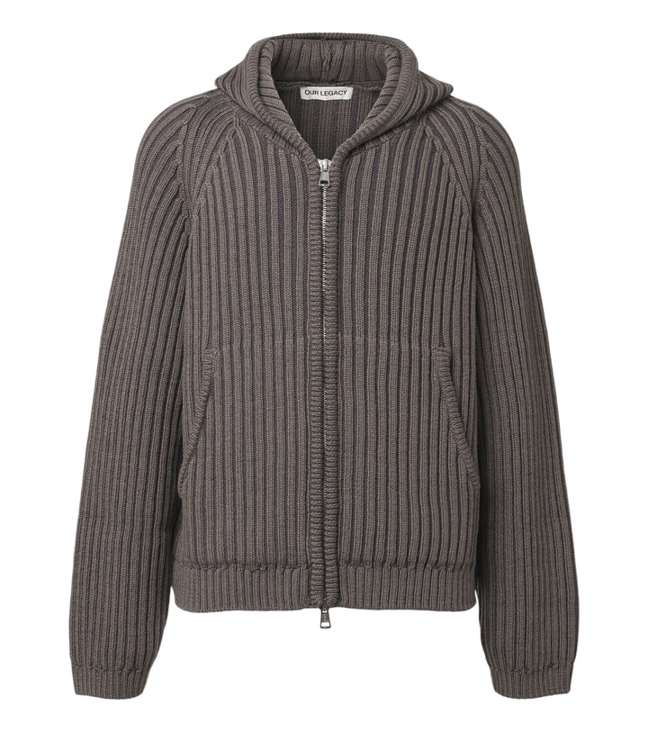 Photo: Our Legacy Level wool zip-up hoodie