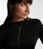Shay Jewelry 18kt gold necklace with emeralds and diamonds