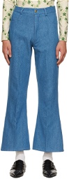 Tanner Fletcher Blue Fefe Jeans