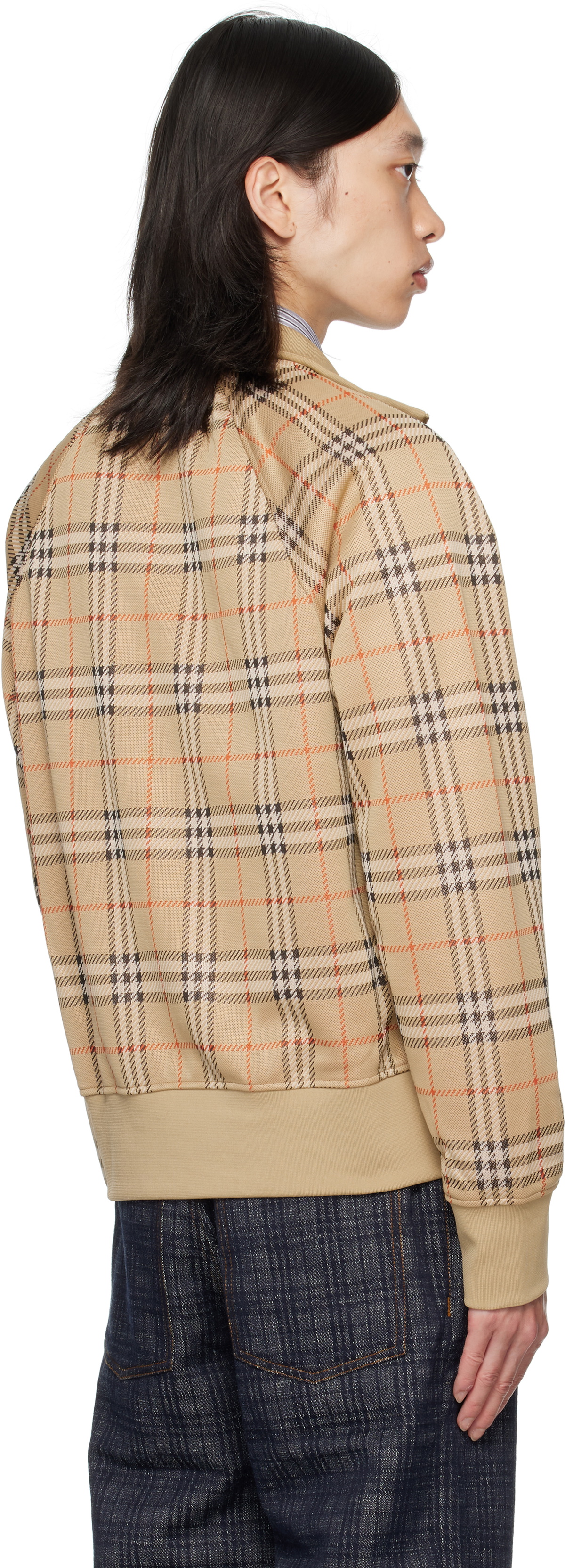 Burberry Beige Check Sweatshirt