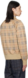Burberry Beige Check Sweatshirt