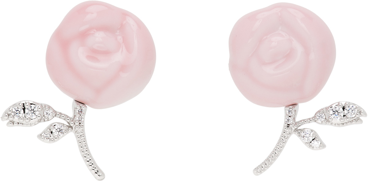 YUMIN × SHUSHU/TONG lip ring YVMIN×SHUSHU/TONG Enamel Heart Bow Lip Ring – dim at noon