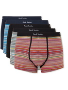 PAUL SMITH - Five-Pack Stretch-Cotton Boxer Briefs - Multi