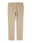 Faherty - Slim-Fit Cotton-Blend Jersey Trousers - Neutrals